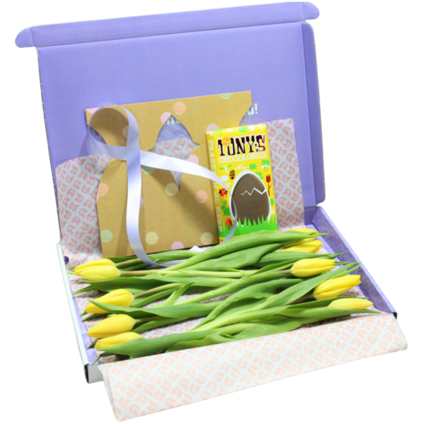 paas brievenbus tulpen